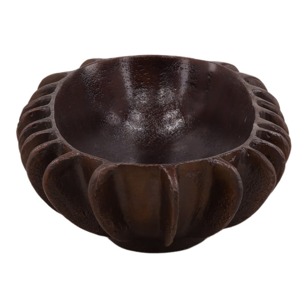 Karina Living Isaura Bowl Bronze - Sculptural Decorative Centerpiece in Antique Bronze for Modern Living Spaces DOV78027-BRWN