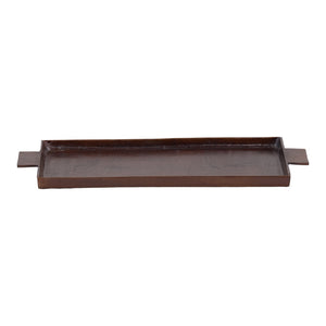 Karina Living Langford Antique Bronze Serving Tray - Elegant, Lightweight, Versatile Decor for Home Organization & Style DOV78030-BRWN