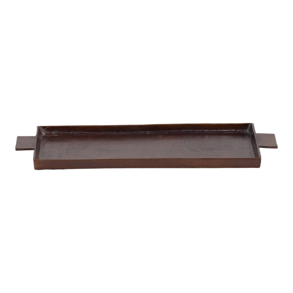 Karina Living Langford Antique Bronze Serving Tray - Elegant, Lightweight, Versatile Decor for Home Organization & Style DOV78030-BRWN