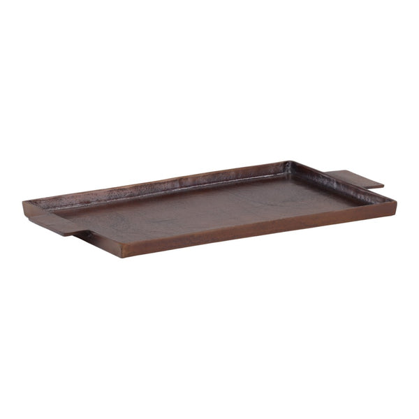 Karina Living Langford Antique Bronze Serving Tray - Elegant, Lightweight, Versatile Decor for Home Organization & Style DOV78030-BRWN