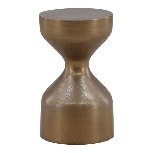 Karina Living Umberto Side Table in Antique Brass - Vintage Glamour for Small Spaces, Stylish Accent for Any Room DOV78037-AQBS