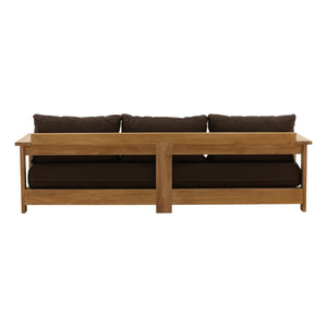 Karina Living Naya Outdoor Sofa in Woolacombe Chocolate – Elegant Teak Craftsmanship for Stylish Outdoor Living DOV7813-BRWN