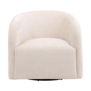 Dovetail Neva Occasional Chair Cream Niagara Cream Polyester Upholstery,Select Hardwood Frame and Metal Base DOV79009-CREM