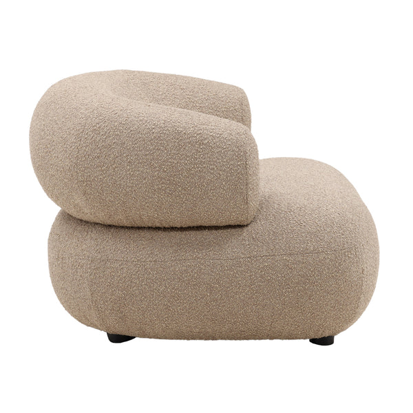 Dovetail Monty Occasional Chair Camel Santa Cruz Camel Polyester Upholstery and Select Hardwood Frame DOV79013-CAML