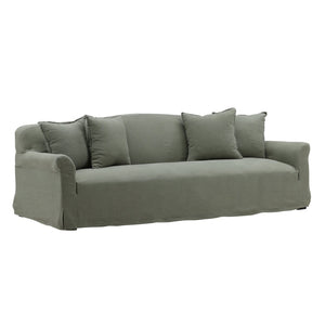 Karina Living Astrud Sofa Slipcover - Stylish Performance Linen Protection for Large Sofas, Easy to Maintain Easton Forest DOV79018-SL-FRST