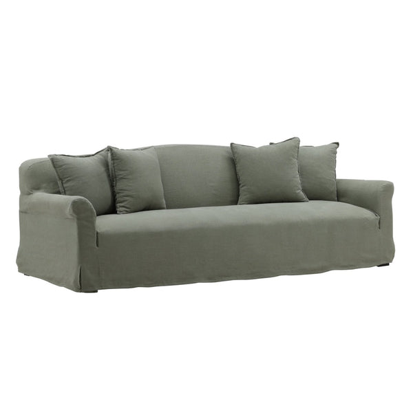 Karina Living Astrud Sofa Slipcover - Stylish Performance Linen Protection for Large Sofas, Easy to Maintain Easton Forest DOV79018-SL-FRST