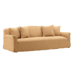 Karina Living Astrud Sofa Slipcover - Stylish Performance Linen Protection for Large Sofas, Easy to Maintain Easton Wheat DOV79018-SL-WHET