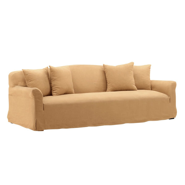 Karina Living Astrud Sofa Slipcover - Stylish Performance Linen Protection for Large Sofas, Easy to Maintain Easton Wheat DOV79018-SL-WHET