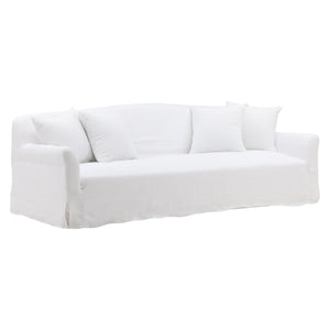 Karina Living Astrud Sofa Slipcover - Stylish Performance Linen Protection for Large Sofas, Easy to Maintain Easton White DOV79018-SL-WHIT