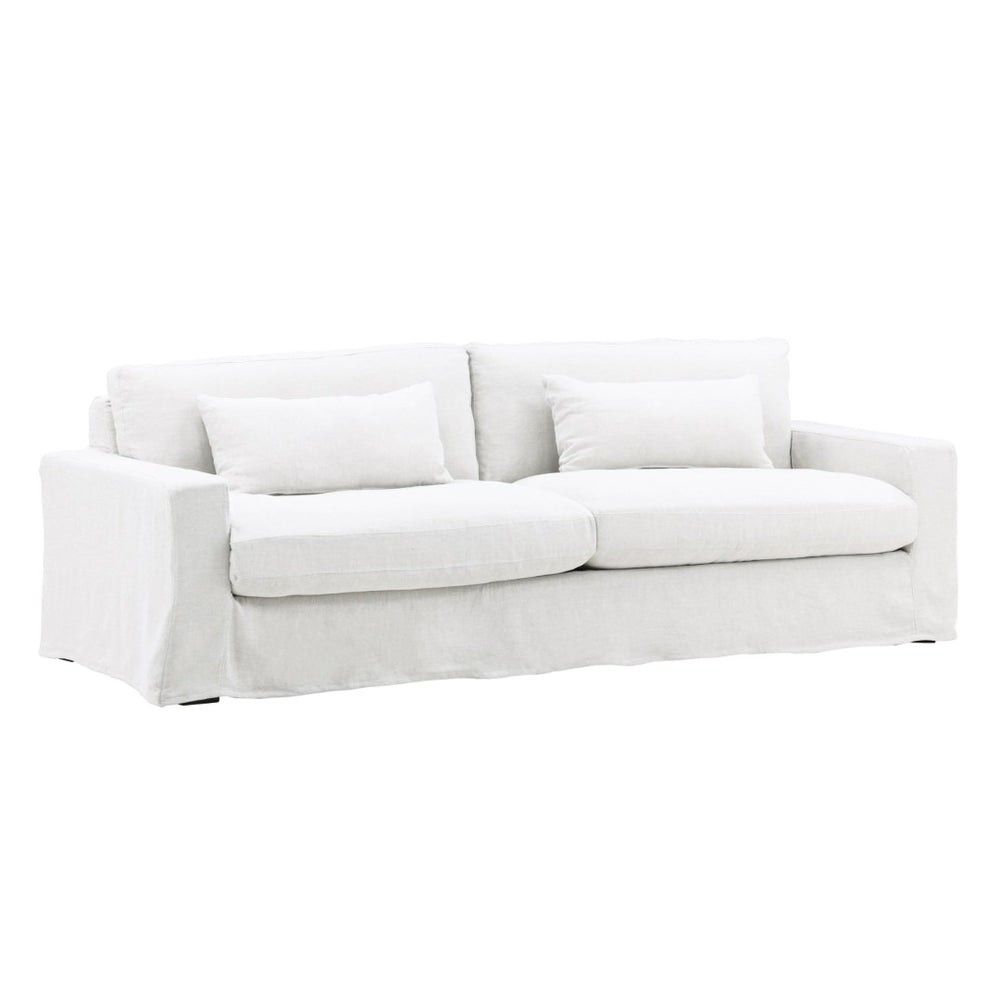 Karina Living Dixie Sofa Slipcover - Durable Performance Linen for Tailored Style and Easy Care, Ideal for Protection Easton Wheat DOV79020-SL-WHET