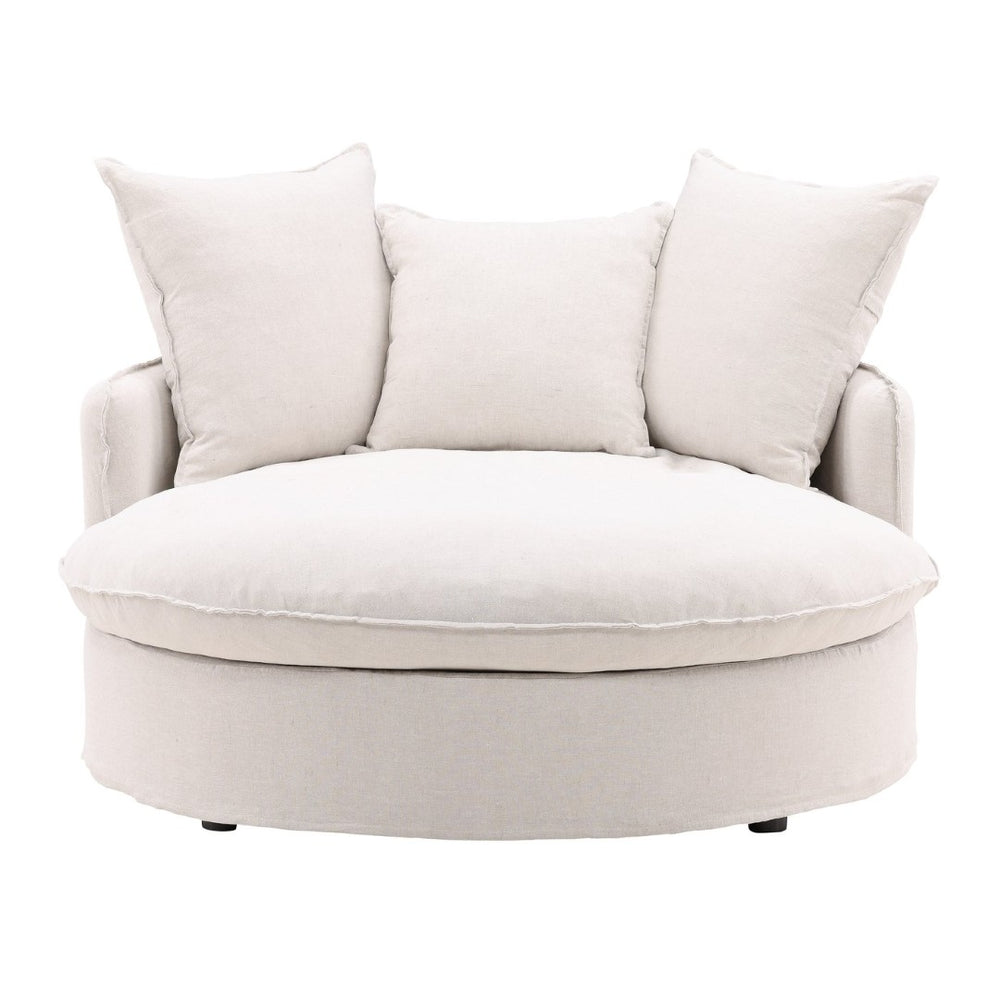 Karina Living Norris Lounger Frame - Premium Hardwood Base with Plush Cushions for Stylish Home & Hospitality Seating DOV79024-FRAME