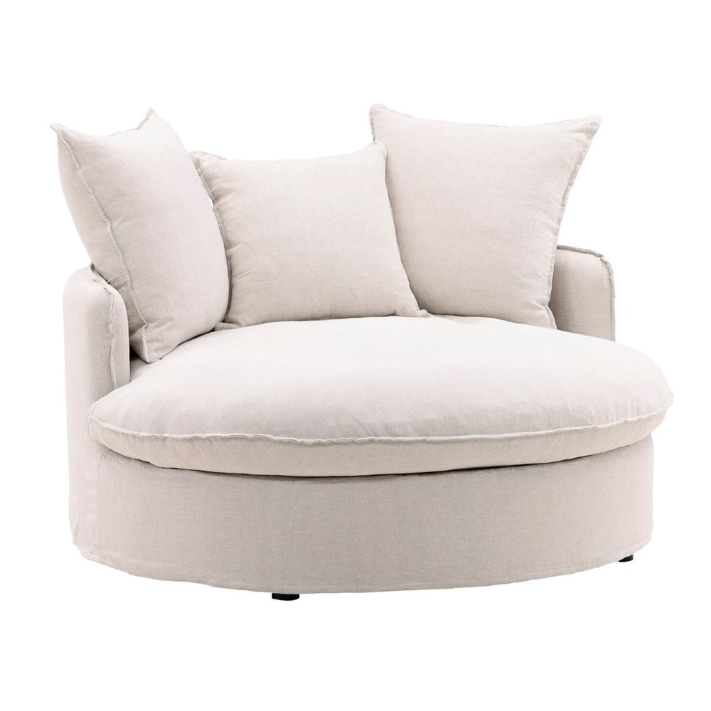 Karina Living Norris Lounger Frame - Premium Hardwood Base with Plush Cushions for Stylish Home & Hospitality Seating DOV79024-FRAME