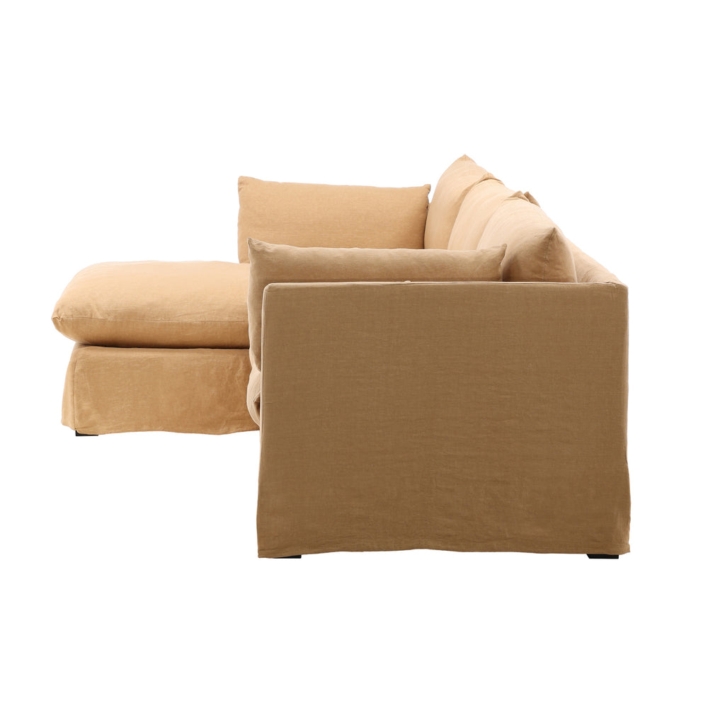 Dovetail Otis 2 Piece Chaise Sectional Frame LAF  Birch Wood and Select Hardwood DOV79025L-FRAME