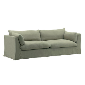 Karina Living Otis Sofa Slipcover – Elegant Linen Protection for Modern Sofas, Durable & Machine-Washable Design Easton Forest DOV79028-SL-FRST