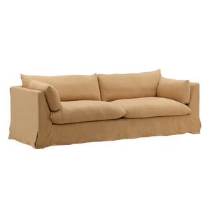 Karina Living Otis Sofa Slipcover – Elegant Linen Protection for Modern Sofas, Durable & Machine-Washable Design Easton Wheat DOV79028-SL-WHET
