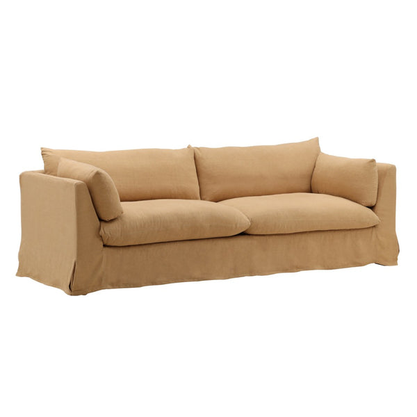 Karina Living Otis Sofa Slipcover – Elegant Linen Protection for Modern Sofas, Durable & Machine-Washable Design Easton Wheat DOV79028-SL-WHET