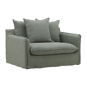 Karina Living Vivian Sofa Chair Slipcover - Durable Performance Fabric for Effortless Style and Easy Care Easton Forest DOV79029-SL-FRST