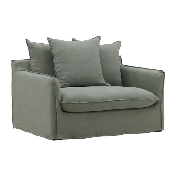 Karina Living Vivian Sofa Chair Slipcover - Durable Performance Fabric for Effortless Style and Easy Care Easton Forest DOV79029-SL-FRST