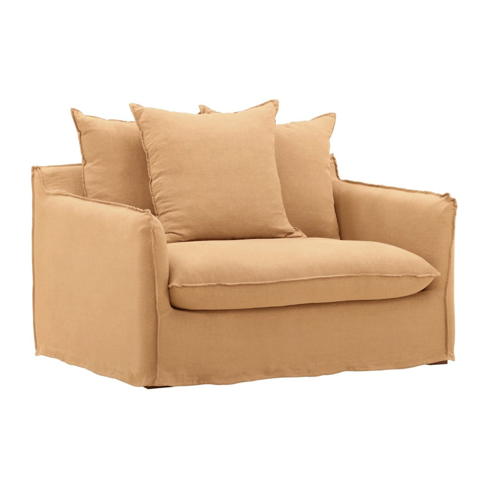 Karina Living Vivian Sofa Chair Slipcover - Durable Performance Fabric for Effortless Style and Easy Care Easton Wheat DOV79029-SL-WHET