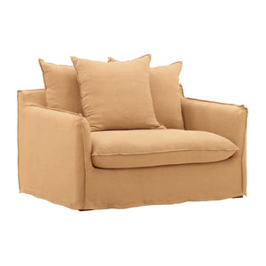 Karina Living Vivian Sofa Chair Slipcover - Durable Performance Fabric for Effortless Style and Easy Care Easton Wheat DOV79029-SL-WHET