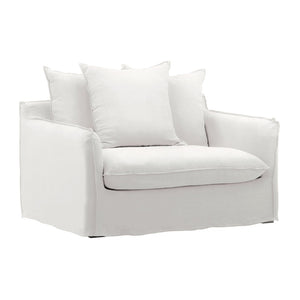 Karina Living Vivian Sofa Chair Slipcover - Durable Performance Fabric for Effortless Style and Easy Care Easton White DOV79029-SL-WHIT