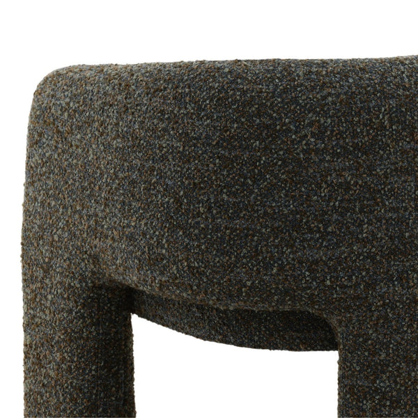 Karina Living Nailah Occasional Chair in Paris Cerulean Blue – Modern Multi-Tone Boucle Accent for Cozy Spaces DOV79037-BLUE