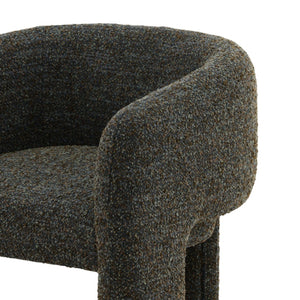 Karina Living Nailah Occasional Chair in Paris Cerulean Blue – Modern Multi-Tone Boucle Accent for Cozy Spaces DOV79037-BLUE