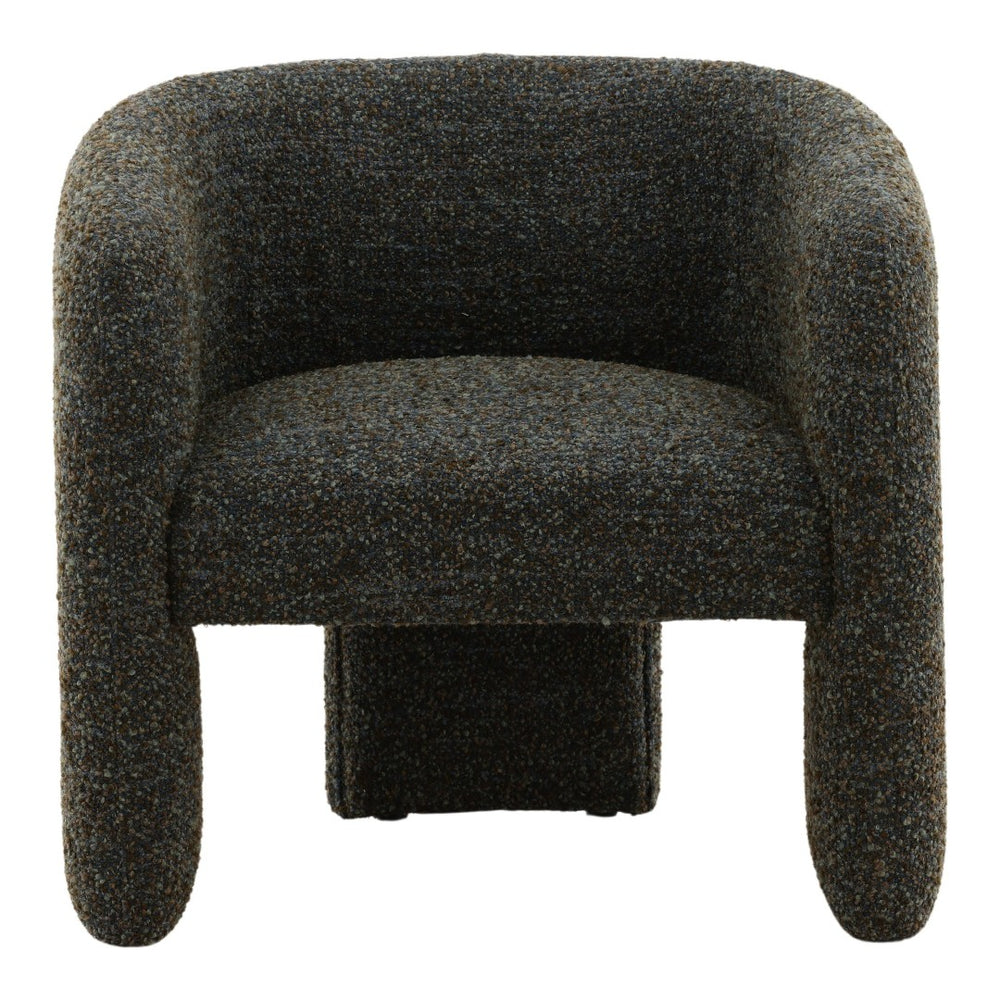 Karina Living Nailah Occasional Chair in Paris Cerulean Blue – Modern Multi-Tone Boucle Accent for Cozy Spaces DOV79037-BLUE