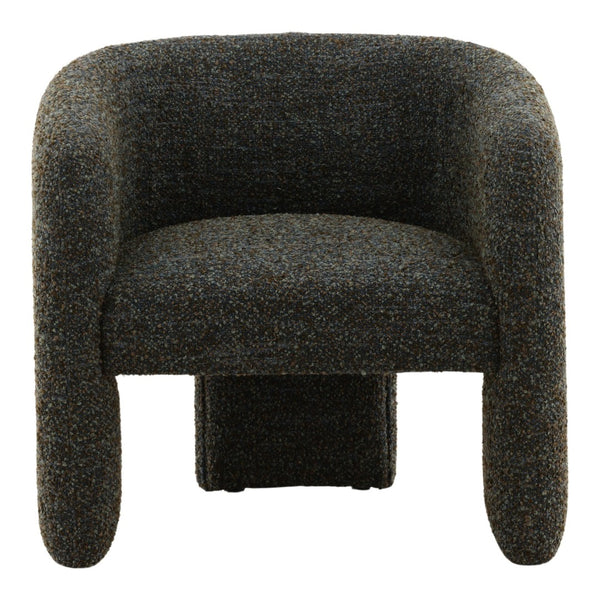 Karina Living Nailah Occasional Chair in Paris Cerulean Blue – Modern Multi-Tone Boucle Accent for Cozy Spaces DOV79037-BLUE