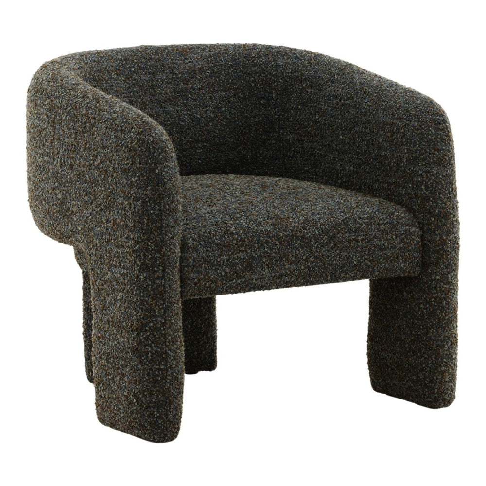 Karina Living Nailah Occasional Chair in Paris Cerulean Blue – Modern Multi-Tone Boucle Accent for Cozy Spaces DOV79037-BLUE