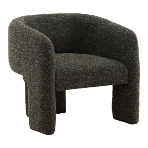Karina Living Nailah Occasional Chair in Paris Cerulean Blue – Modern Multi-Tone Boucle Accent for Cozy Spaces DOV79037-BLUE