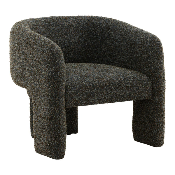 Karina Living Nailah Occasional Chair in Paris Cerulean Blue – Modern Multi-Tone Boucle Accent for Cozy Spaces DOV79037-BLUE