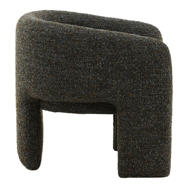 Karina Living Nailah Occasional Chair in Paris Cerulean Blue – Modern Multi-Tone Boucle Accent for Cozy Spaces DOV79037-BLUE