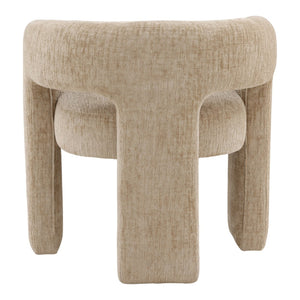 Karina Living Quinley Dining Chair in Aura Sand - Stylish Chenille Upholstered Seat for Modern Dining Spaces DOV79038-SAND