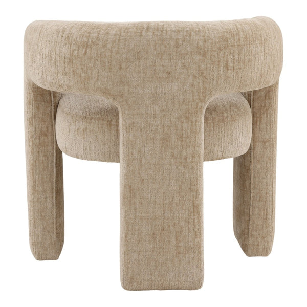 Karina Living Quinley Dining Chair in Aura Sand - Stylish Chenille Upholstered Seat for Modern Dining Spaces DOV79038-SAND