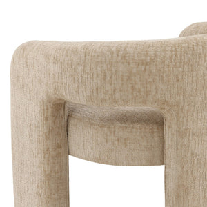 Karina Living Quinley Dining Chair in Aura Sand - Stylish Chenille Upholstered Seat for Modern Dining Spaces DOV79038-SAND