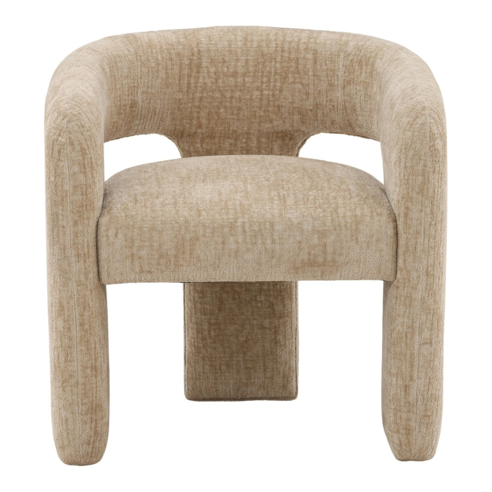 Karina Living Quinley Dining Chair in Aura Sand - Stylish Chenille Upholstered Seat for Modern Dining Spaces DOV79038-SAND