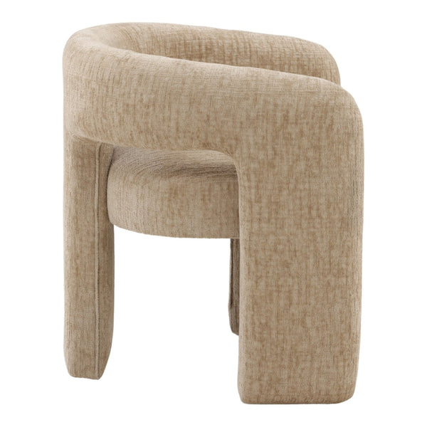 Karina Living Quinley Dining Chair in Aura Sand - Stylish Chenille Upholstered Seat for Modern Dining Spaces DOV79038-SAND