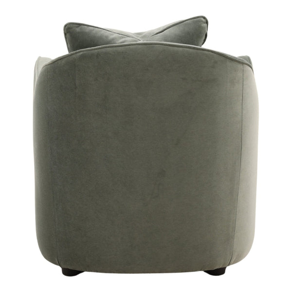 Karina Living Elissa Plush Velvet Occasional Chair in Opal Eucalyptus - Modern Elegance for Any Space DOV79040-GREN