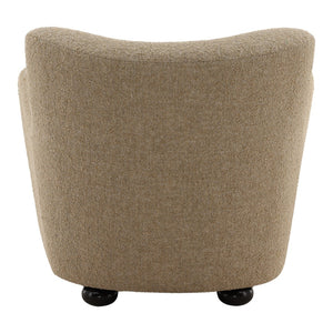 Karina Living Zulia Occasional Chair in Camel - Modern Comfort with Heathered Chenille for Versatile Living Spaces DOV79041-CAML