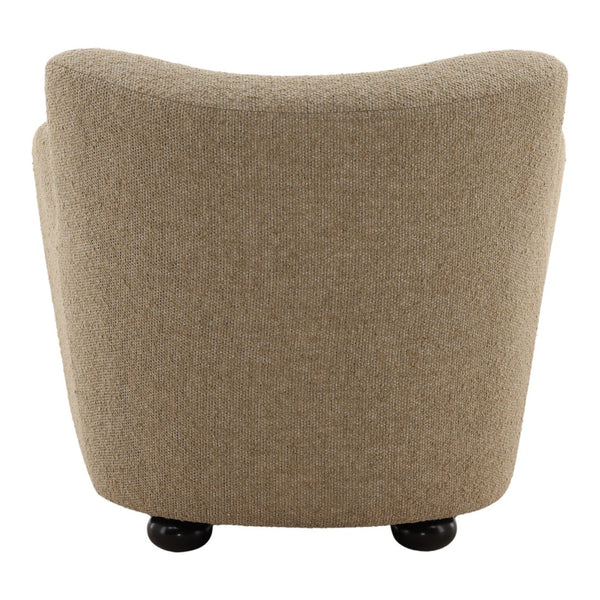 Karina Living Zulia Occasional Chair in Camel - Modern Comfort with Heathered Chenille for Versatile Living Spaces DOV79041-CAML