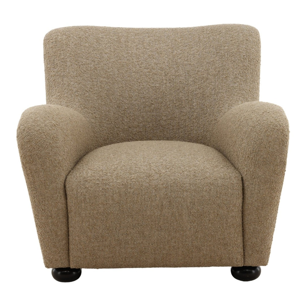 Karina Living Zulia Occasional Chair in Camel - Modern Comfort with Heathered Chenille for Versatile Living Spaces DOV79041-CAML