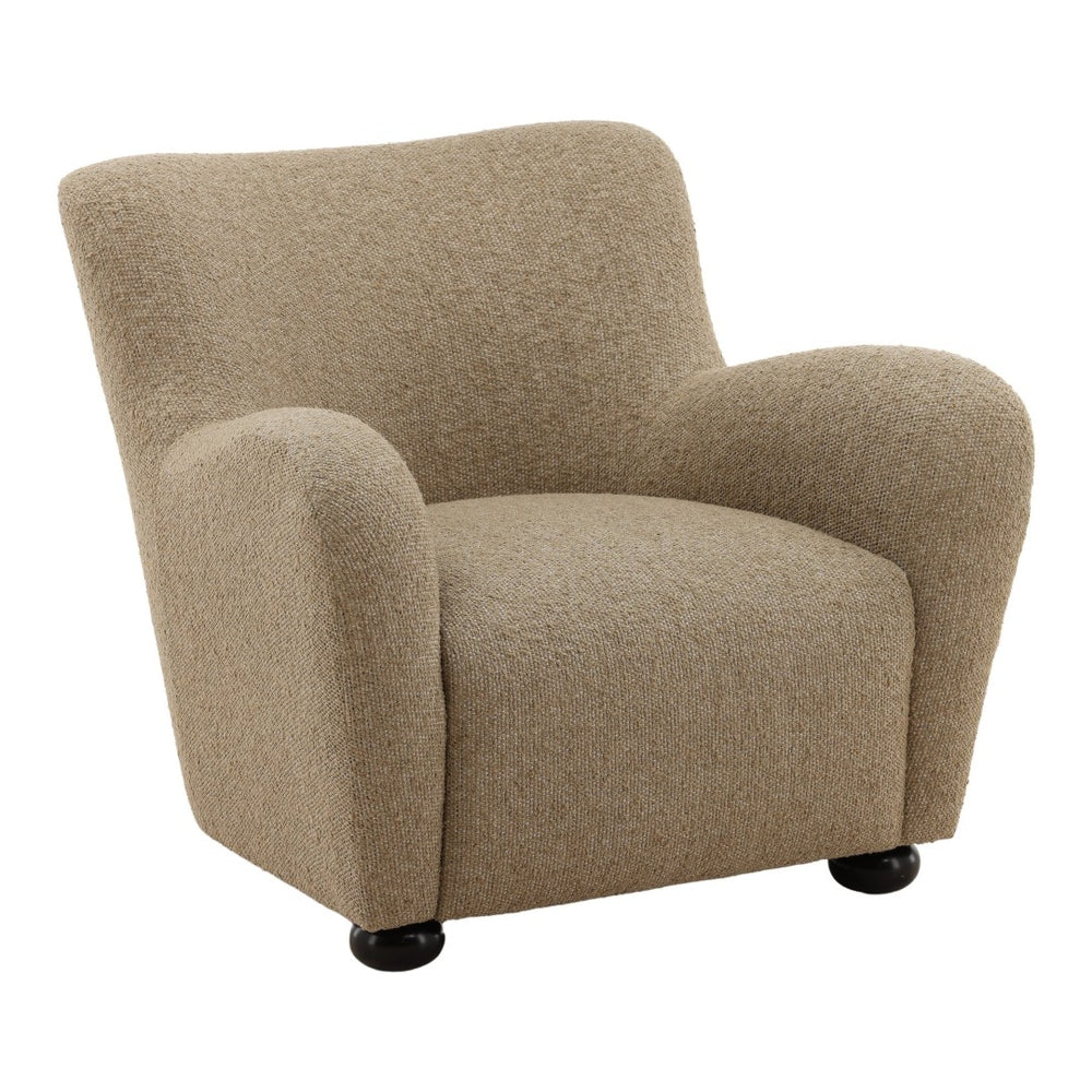 Karina Living Zulia Occasional Chair in Camel - Modern Comfort with Heathered Chenille for Versatile Living Spaces DOV79041-CAML