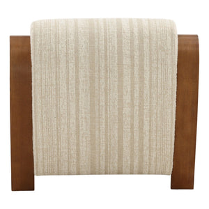 Karina Living Amabel Occasional Chair in Agate Cream - Elegant Textured Chenille for Timeless Comfort & Style DOV79042-CREM
