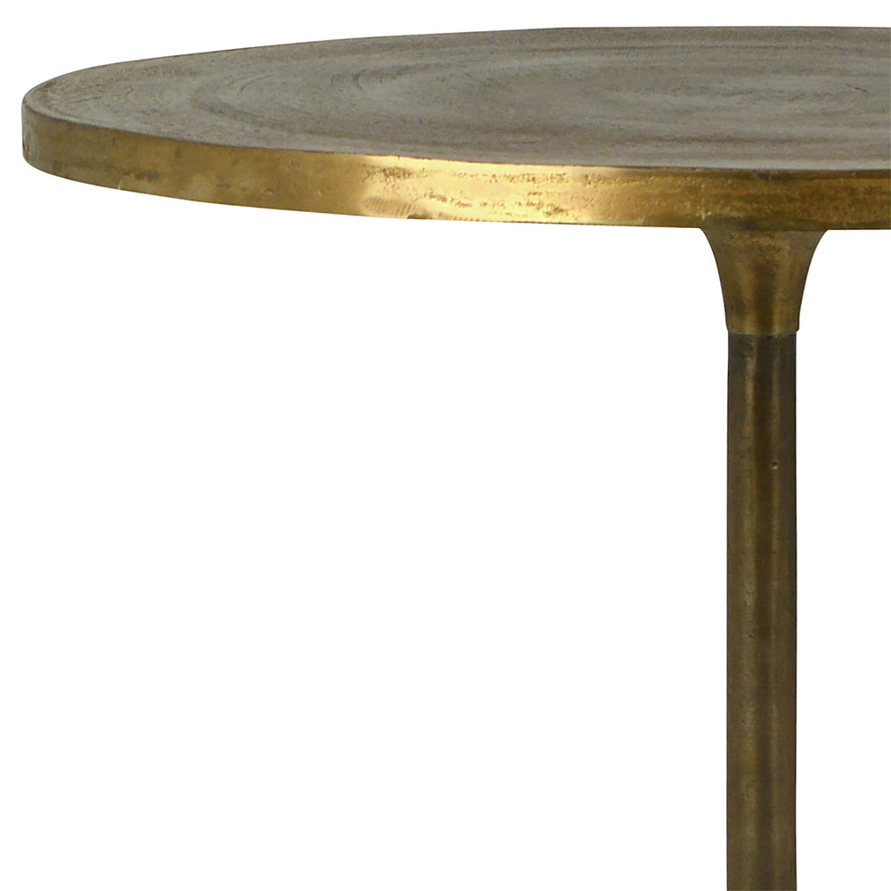 Dovetail Heviz Bistro Table Antique Brass Finish Aluminum DOV8099