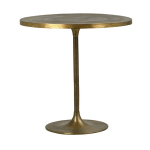 Dovetail Heviz Bistro Table Antique Brass Finish Aluminum DOV8099