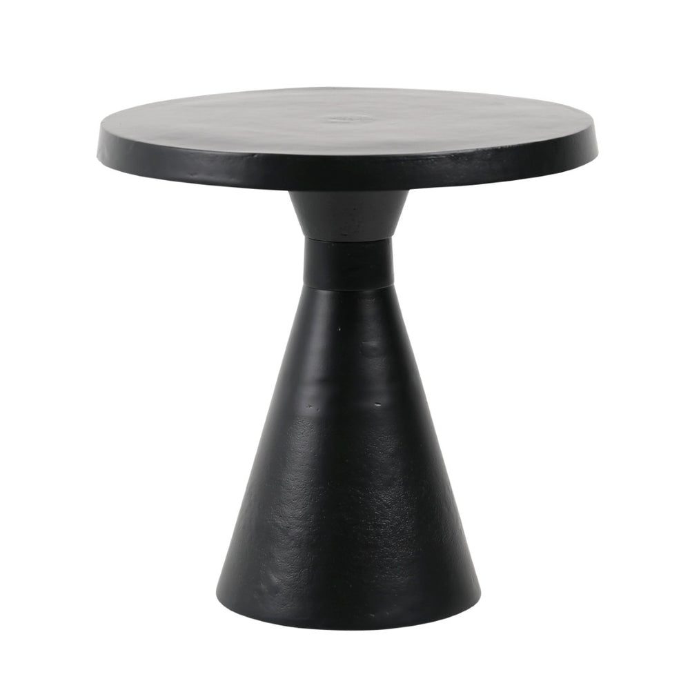 Karina Living Elisand Side Table - Modern Aluminum Accent Table with Antique Black Finish for Stylish Spaces DOV8441