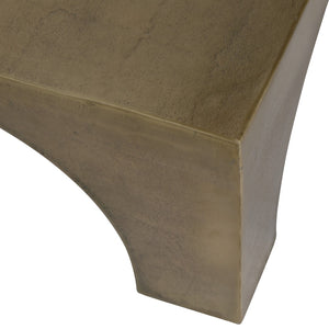 Dovetail Morris Coffee Table Aluminum - Antique Brass 