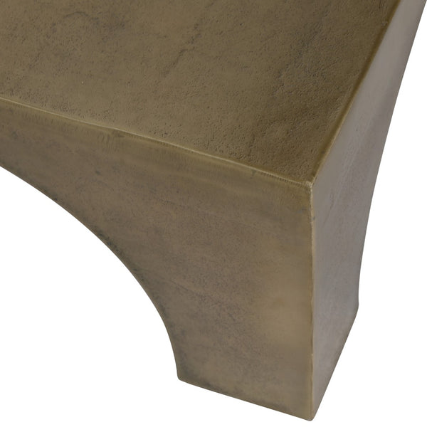 Dovetail Morris Coffee Table Aluminum - Antique Brass 