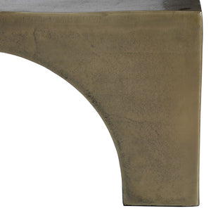 Dovetail Morris Coffee Table Aluminum - Antique Brass 